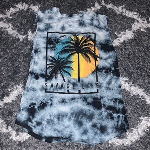 DK savage life sleeveless shirt size M